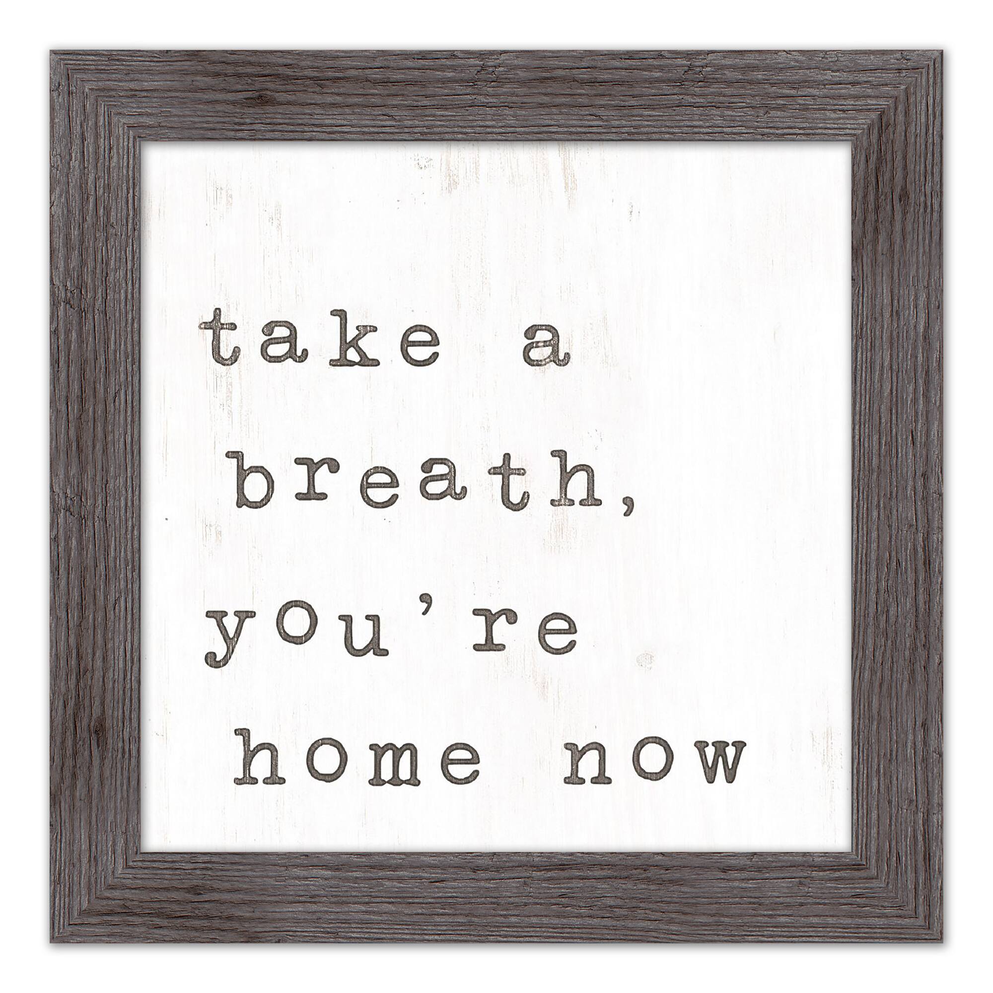 You're Home Now Framed Print